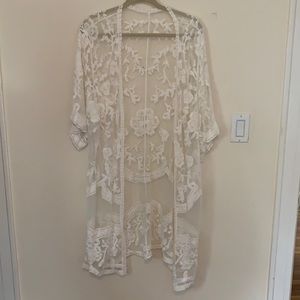 Lace Kimono Coverup